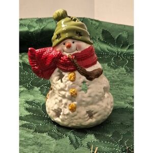 Christmas Snowman Candle Wax‎ Burner Hallmark 4x5x6" /0093